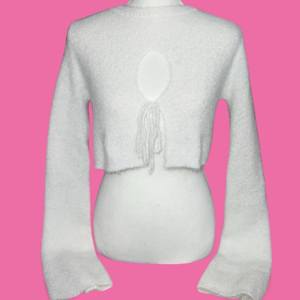 PrettyLittleThing Soft White Knit Top